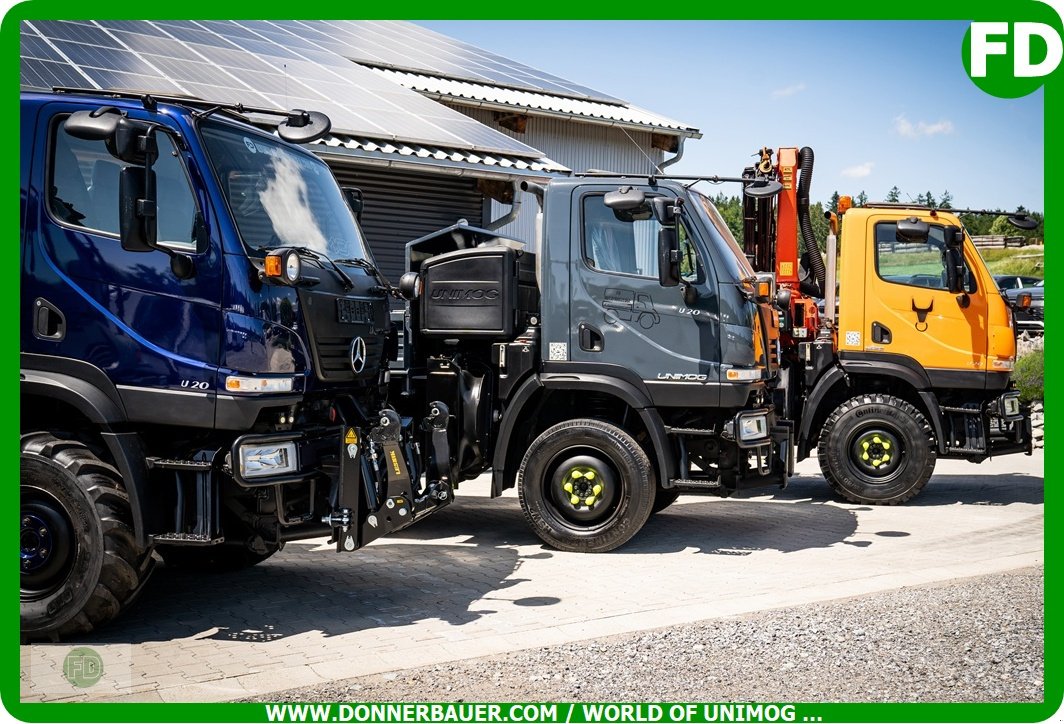 Traktor типа Mercedes-Benz Unimog U20, 7500 kg, 1a Zustand , klein und wendig , Option mit Kran, Gebrauchtmaschine в Hinterschmiding (Фотография 1)
