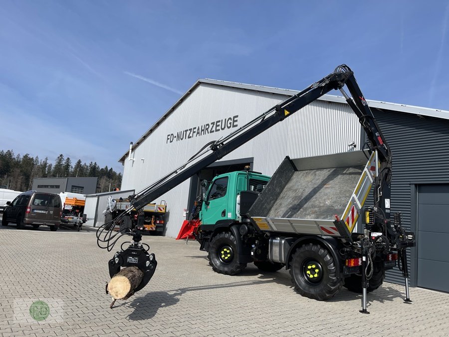 Traktor typu Mercedes-Benz Unimog U20 mit Kran, Agrar , 60 km/h , Fiananzierung mgl., Gebrauchtmaschine v Hinterschmiding (Obrázek 3)