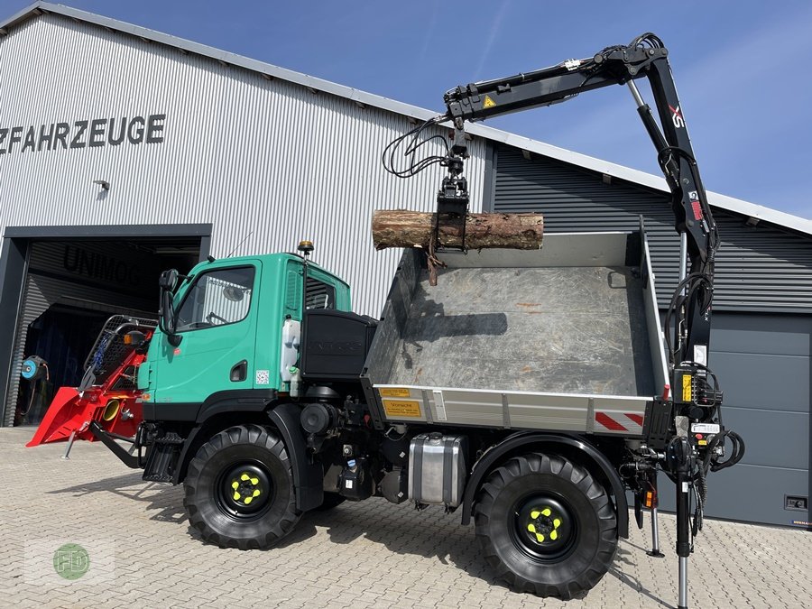 Traktor typu Mercedes-Benz Unimog U20 mit Kran, Agrar , 60 km/h , Fiananzierung mgl., Gebrauchtmaschine v Hinterschmiding (Obrázek 7)