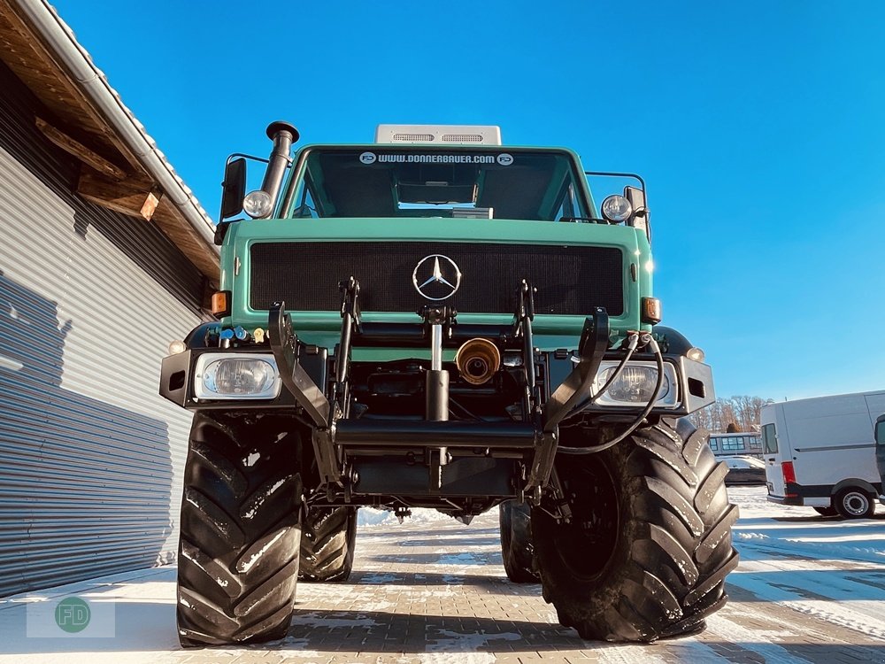 Traktor tipa Mercedes-Benz Unimog U2100 Agrar , 1.Hand , mit terramatik, Klima, Sammlerzustand, Gebrauchtmaschine u Hinterschmiding (Slika 10)