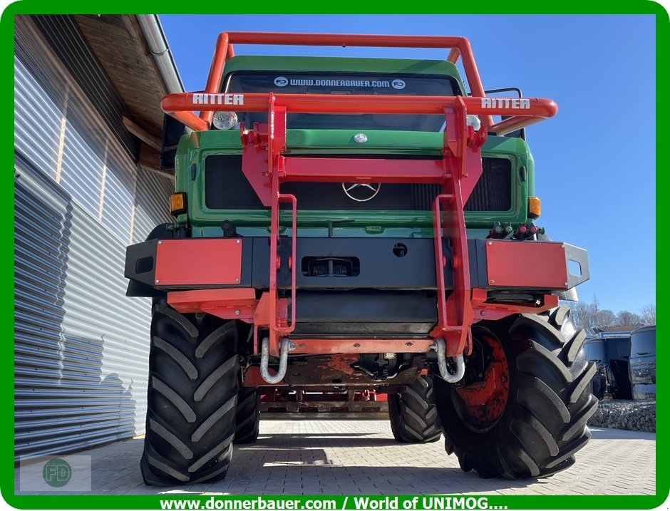 Traktor of the type Mercedes-Benz Unimog U2100 Agrar-Forst , erst 28 Tkm, tire control, extrem selten, Gebrauchtmaschine in Hinterschmiding (Picture 2)