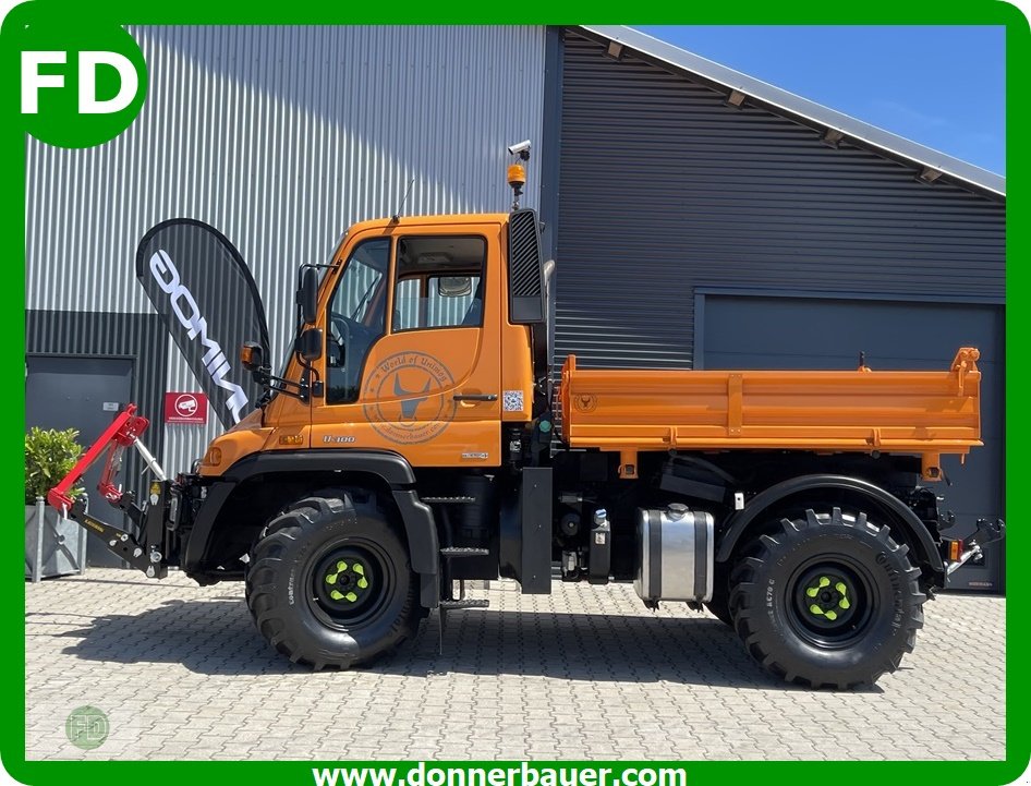 Traktor del tipo Mercedes-Benz Unimog U300 Agrar mit mechanischer Heckzapfwelle , Ideal für Hacker-Hakenlift uvm., Gebrauchtmaschine In Hinterschmiding (Immagine 1)
