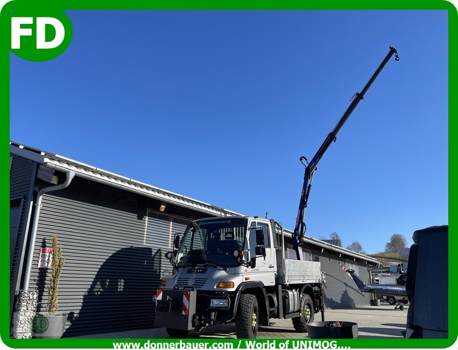 Traktor του τύπου Mercedes-Benz Unimog U300 mit Kran-Funk, Hydraulikanlage für Schneepflug uvm., Gebrauchtmaschine σε Hinterschmiding (Φωτογραφία 19)
