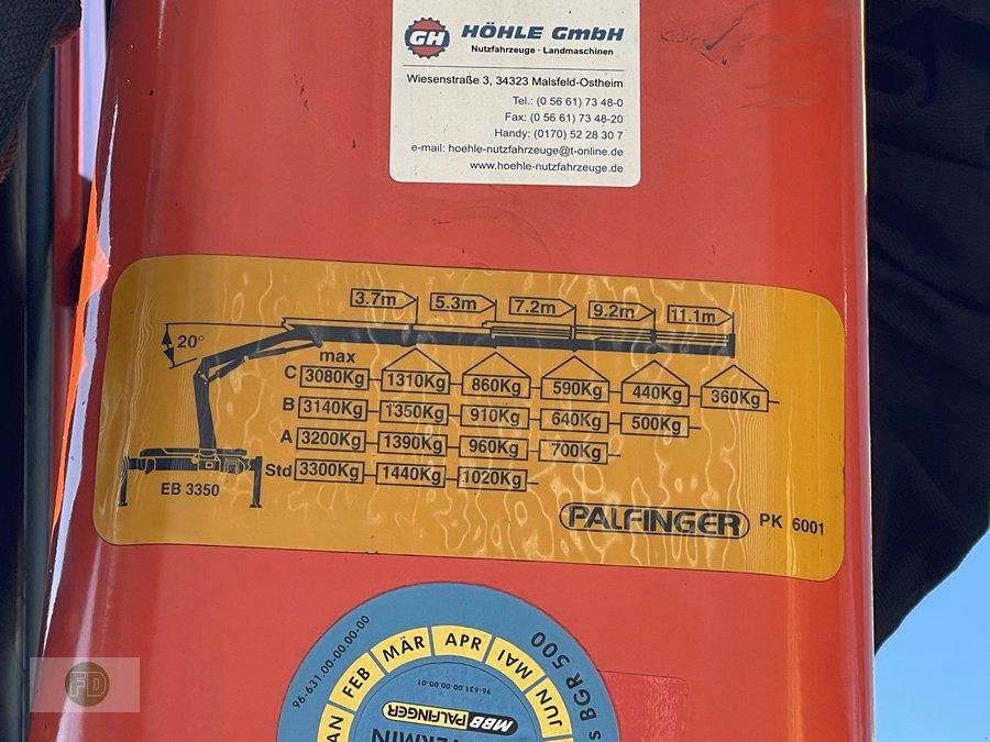 Traktor typu Mercedes-Benz Unimog U300 mit Mega Kran, Gebrauchtmaschine v Hinterschmiding (Obrázek 15)