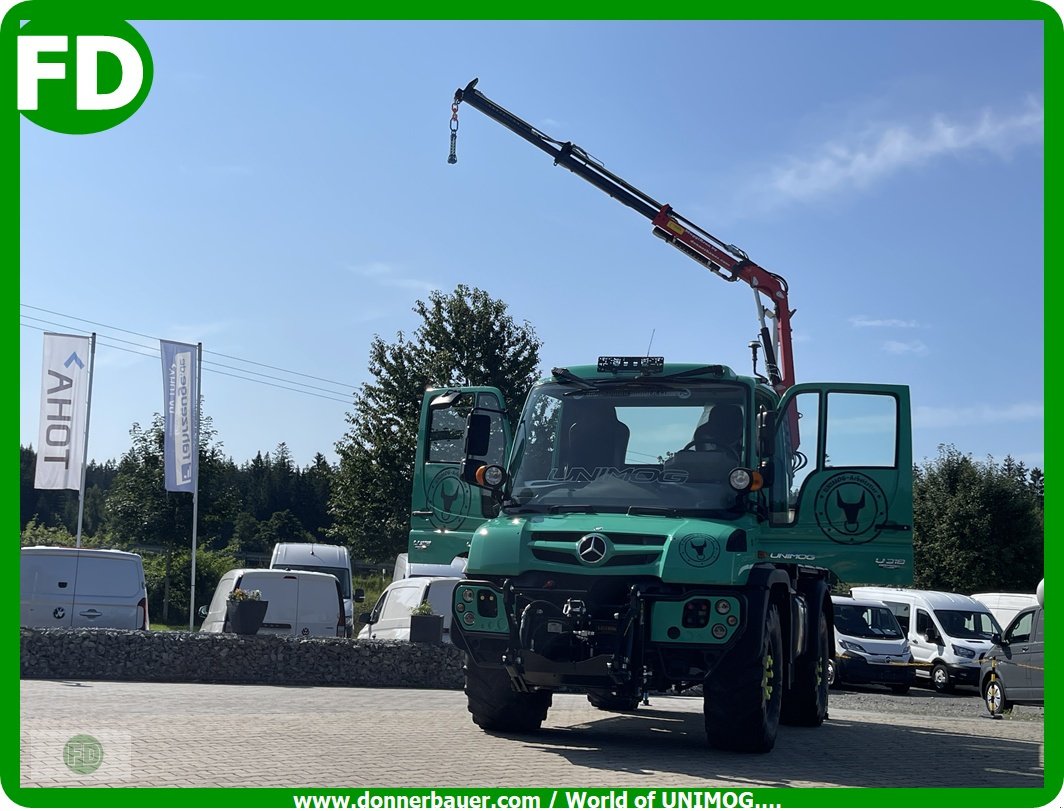 Traktor от тип Mercedes-Benz Unimog U318 mit Ladekran, Greifer, Ez. 2014 , Traumzustand , Finanzierung mgl., Gebrauchtmaschine в Hinterschmiding (Снимка 23)