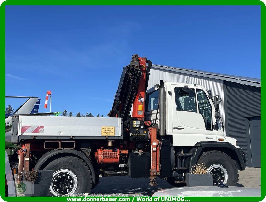 Traktor от тип Mercedes-Benz Unimog U427 mit Werner Seilwinde, Kran , Ideal für Forst , THW , Bergedienst uvm., Gebrauchtmaschine в Hinterschmiding (Снимка 4)