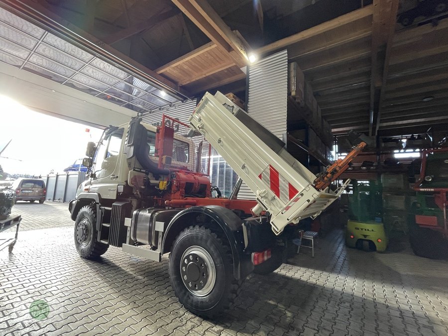 Traktor от тип Mercedes-Benz Unimog U427 mit Werner Seilwinde, Kran , Ideal für Forst , THW , Bergedienst uvm., Gebrauchtmaschine в Hinterschmiding (Снимка 10)
