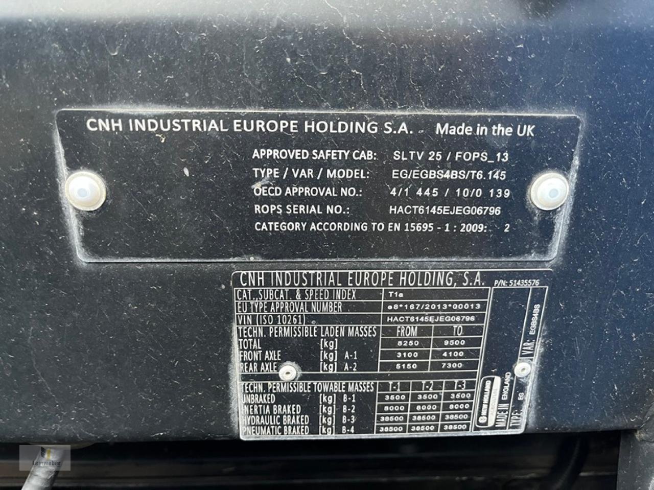 Traktor типа New Holland T 6.145 EC, Gebrauchtmaschine в Neuhof - Dorfborn (Фотография 8)
