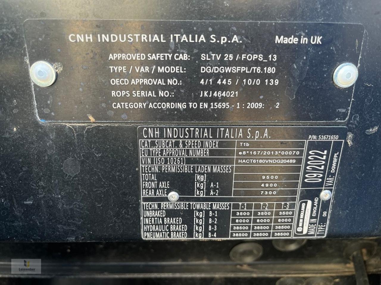 Traktor of the type New Holland T 6.180 DC, Gebrauchtmaschine in Neuhof - Dorfborn (Picture 7)