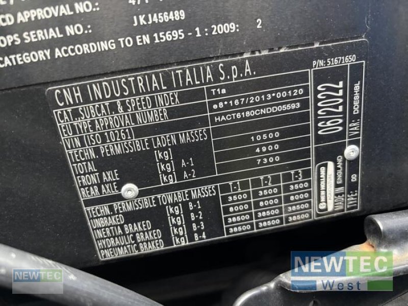 Traktor van het type New Holland T 6.180 METHANE POWER EC, Vorführmaschine in Peine (Foto 5)