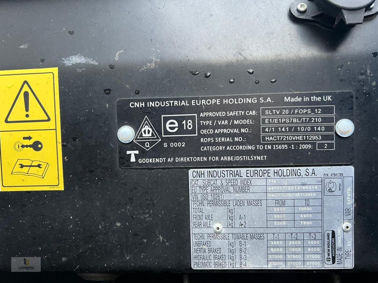 Traktor типа New Holland T 7.210 RC, Gebrauchtmaschine в Neuhof - Dorfborn (Фотография 8)