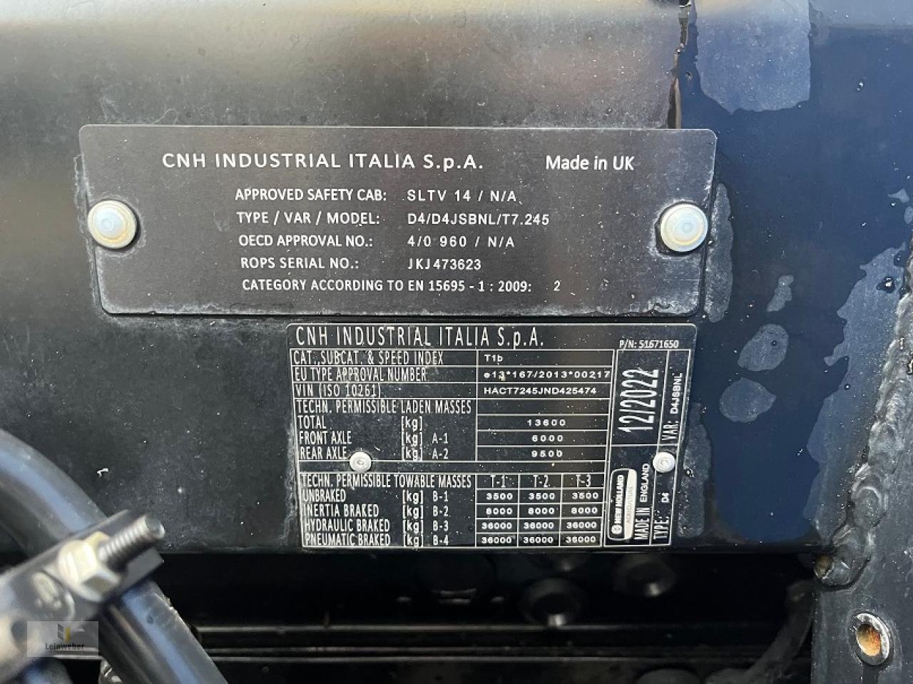 Traktor типа New Holland T 7.245 PC, Gebrauchtmaschine в Neuhof - Dorfborn (Фотография 8)