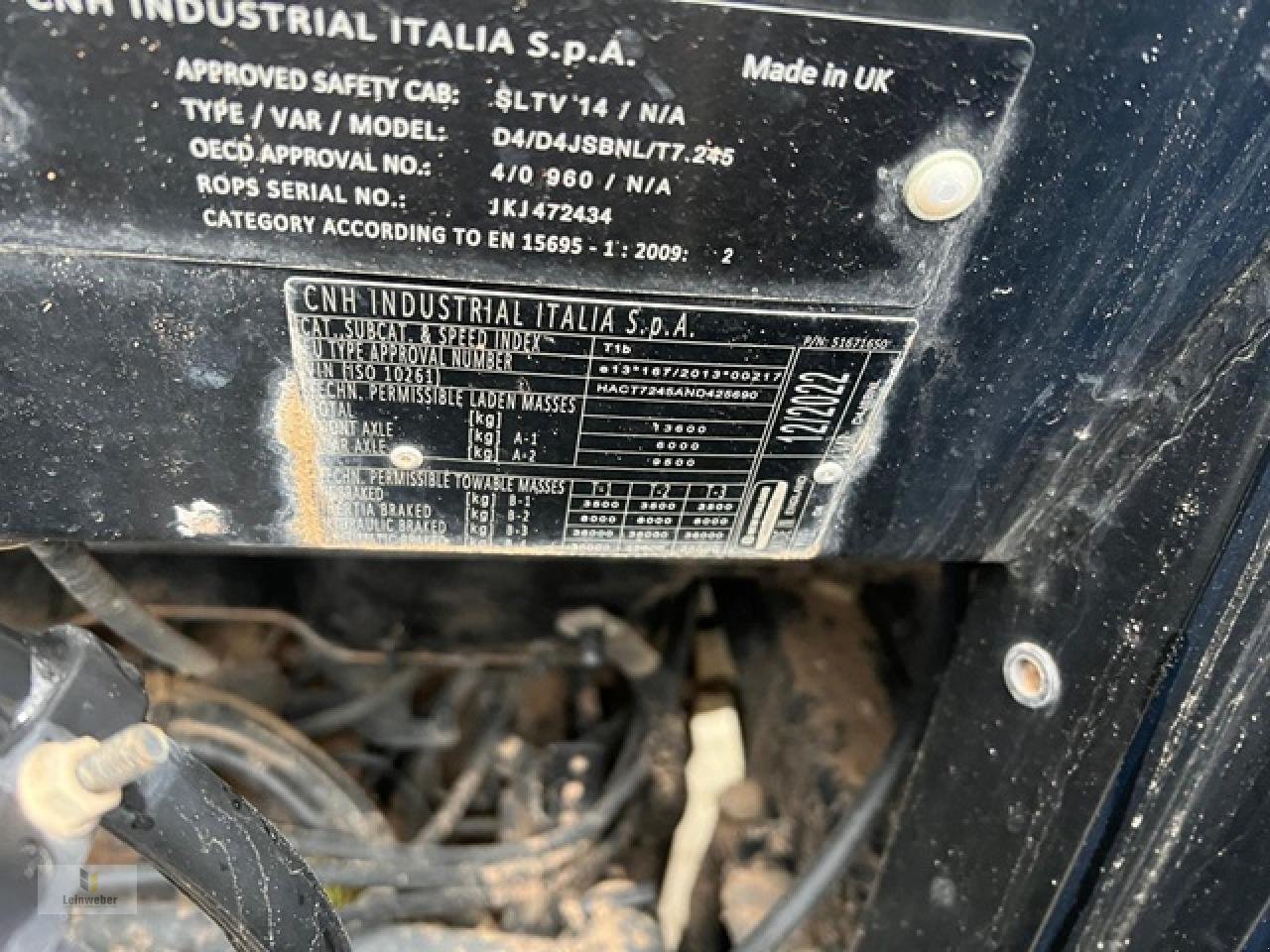 Traktor del tipo New Holland T 7.245 PC, Gebrauchtmaschine en Neuhof - Dorfborn (Imagen 10)