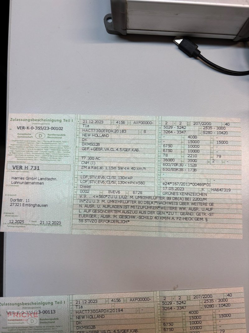 Traktor Türe ait New Holland T 7.300 Auto Command, Gebrauchtmaschine içinde Bockel - Gyhum (resim 19)