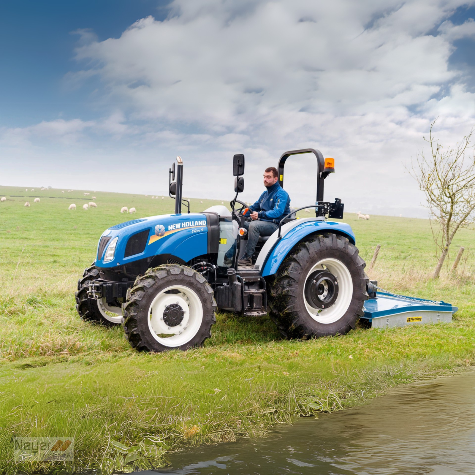 Traktor des Typs New Holland T4.75S ROPS Plattform, Neumaschine in Bad Waldsee Mennisweiler (Bild 8)