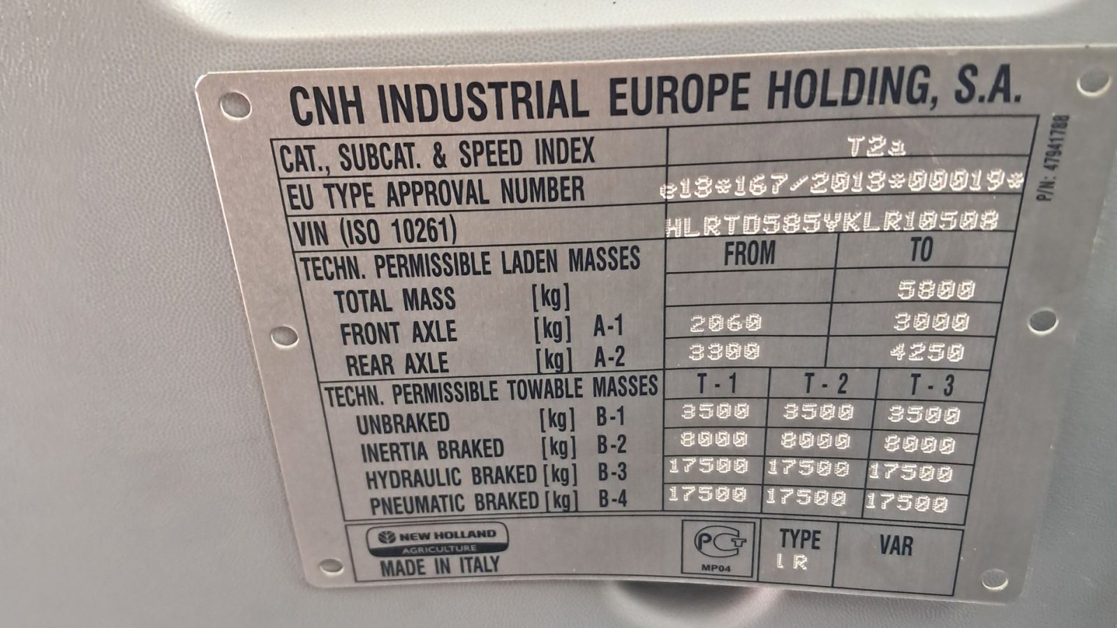 Traktor du type New Holland T5.85 TD5.85, Gebrauchtmaschine en Aars (Photo 6)