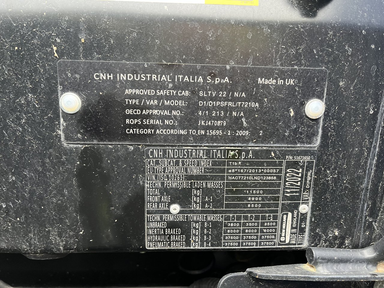 Traktor typu New Holland T7.210 AC, Gebrauchtmaschine v VERT TOULON (Obrázek 7)