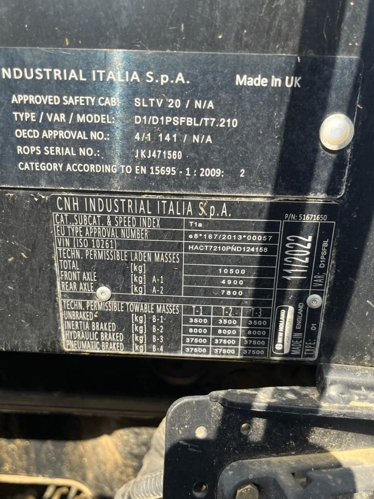 Traktor του τύπου New Holland T7.210, Gebrauchtmaschine σε Roches-sur-Marne (Φωτογραφία 5)