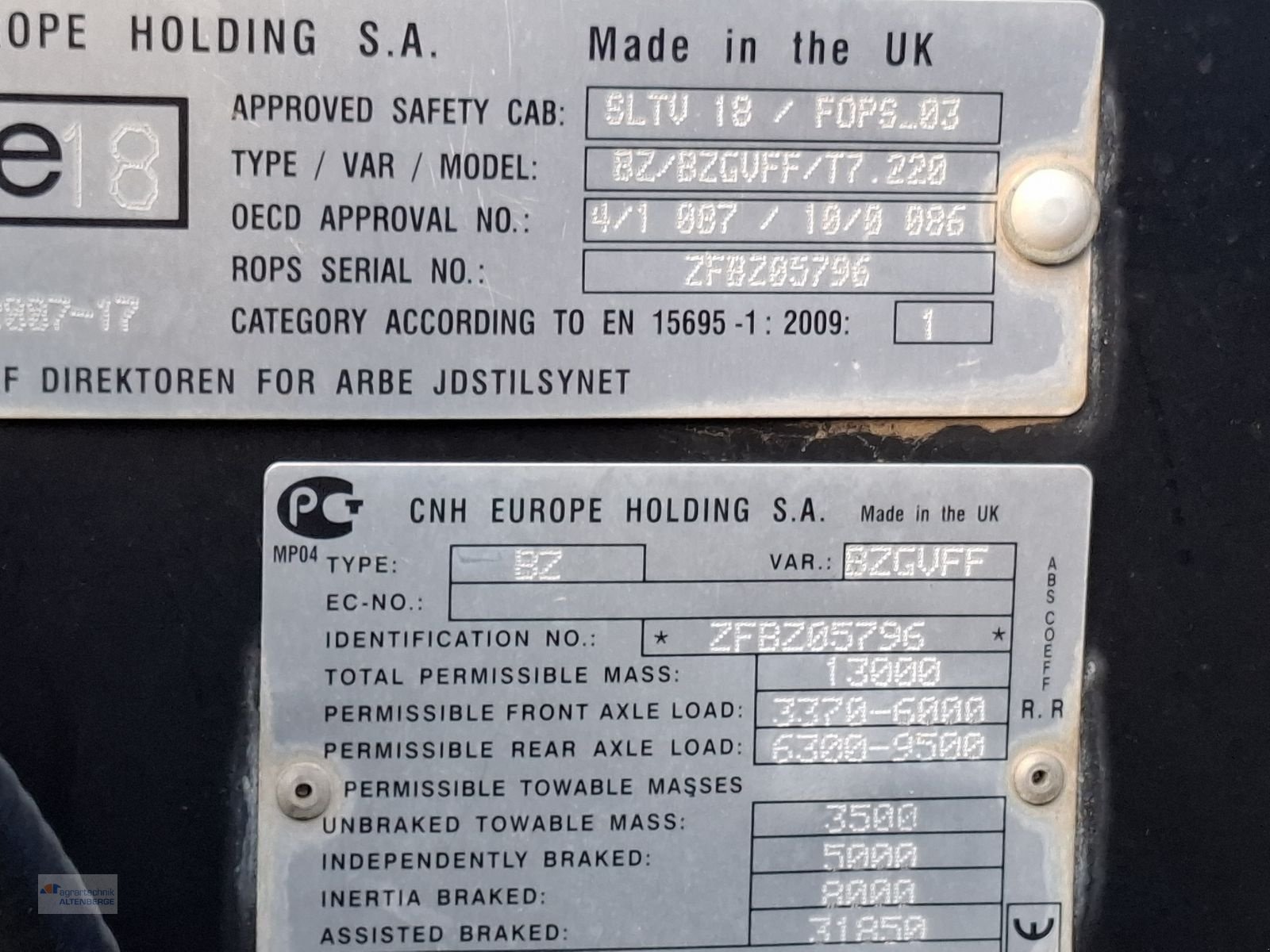 Traktor typu New Holland T7.220 AC, Gebrauchtmaschine w Altenberge (Zdjęcie 9)