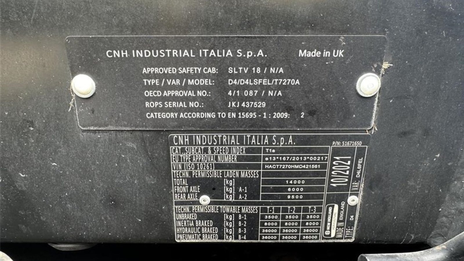 Traktor van het type New Holland T7.270 AC, Gebrauchtmaschine in Gjerlev J. (Foto 12)
