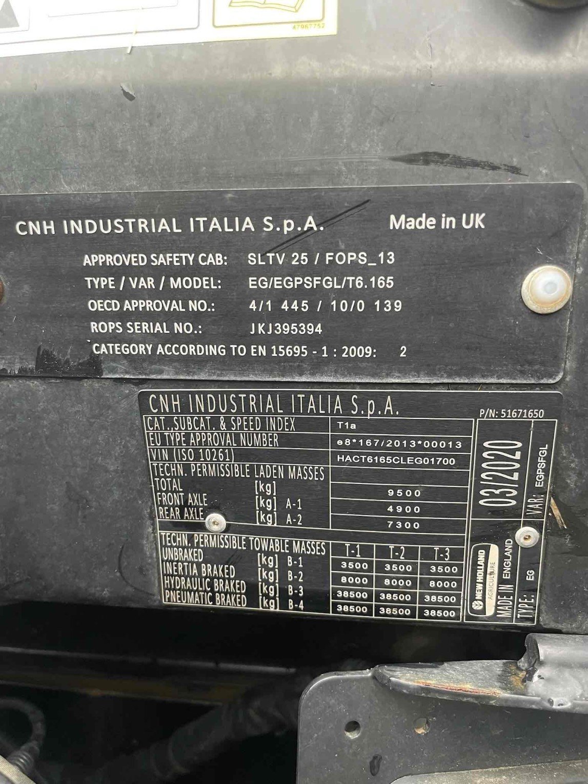 Traktor van het type New Holland Tracteur agricole T6.165 DYNAMIC COMMAND New Holla, Gebrauchtmaschine in SAINT CLAIR SUR ELLE (Foto 11)