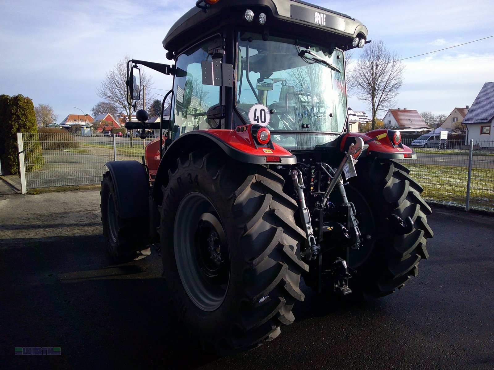 Traktor del tipo Same Deutz-Fahr Explorer 75 Natural GS, Komfortkabine mit Beifahrersitz, 40 km/h, mit Stoll.Industrielader 38-20 P, Einhebelsteuergerät, Anbauteile montiert, Neumaschine In Buchdorf (Immagine 7)