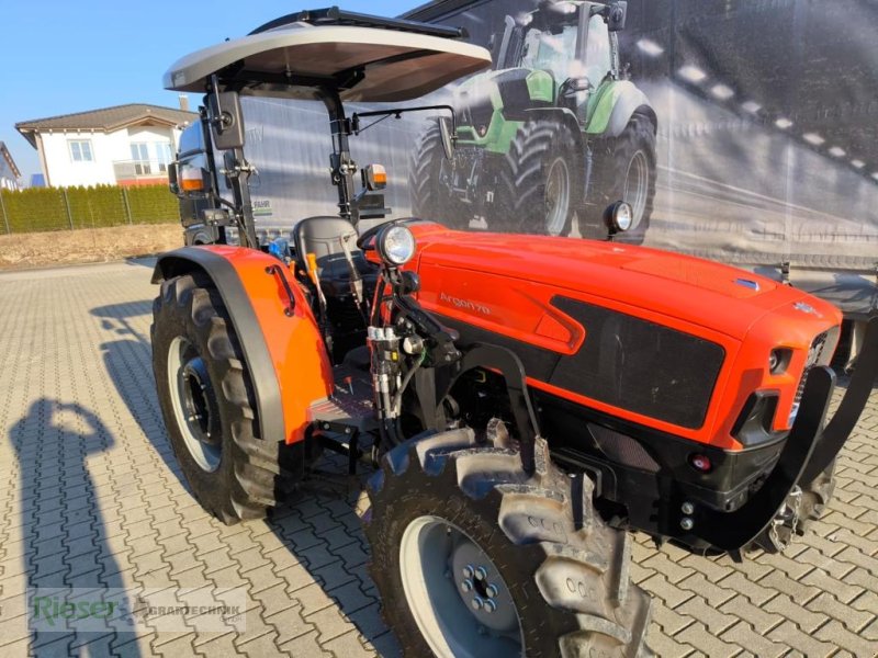 Traktor des Typs Same Agron 70 mit Sonnendach, auch mit Industrielader möglich, Neumaschine in Nördlingen (Bild 1)