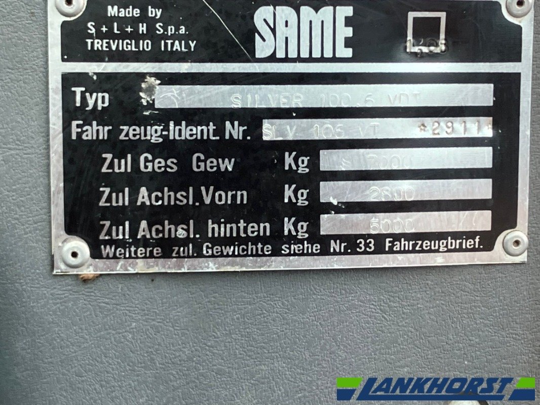 Traktor του τύπου Same SILVER 100.6, Gebrauchtmaschine σε Südlohn (Φωτογραφία 21)