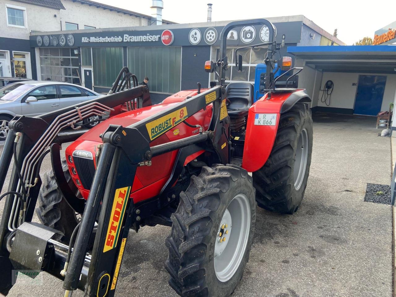 Traktor tipa Same Tiger 70 mit Frontlader, Freisicht-Traktor ohne Kabine, Gebrauchtmaschine u Geiselhöring (Slika 4)