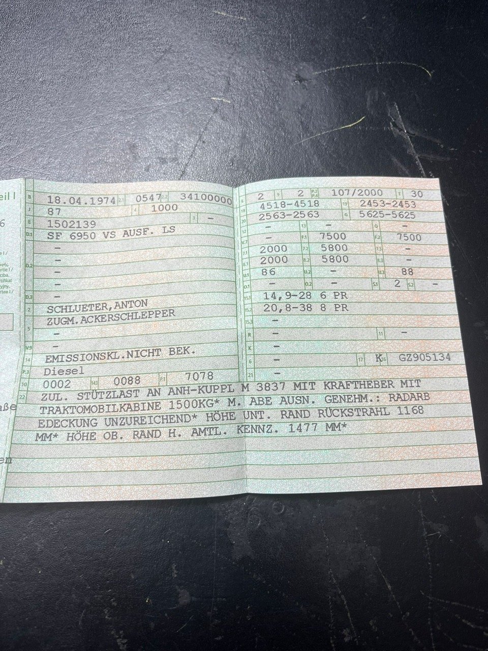 Traktor типа Schlüter SF 6950 VS, Gebrauchtmaschine в Prackenbach (Фотография 6)
