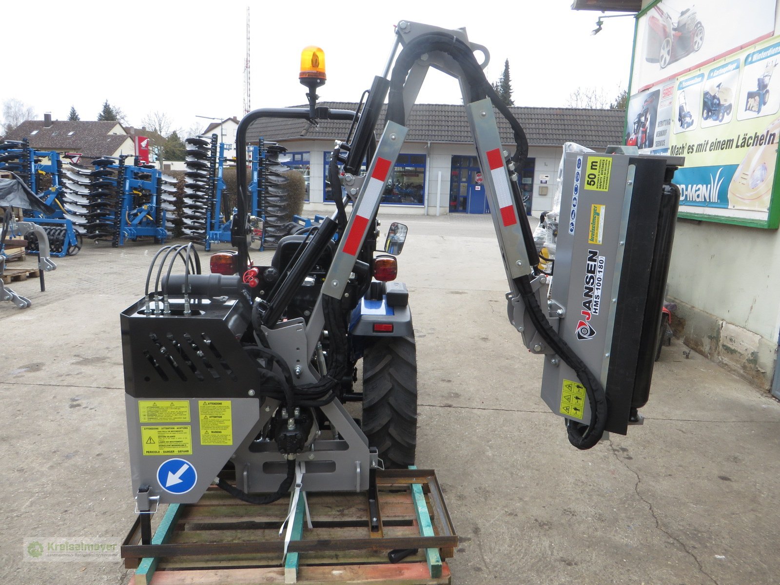 Traktor des Typs Solis 26 + Jansen HMS-100(180) Mulcher & Heckenschere + Straßenzulassung Kommunaltraktor, Neumaschine in Feuchtwangen (Bild 11)