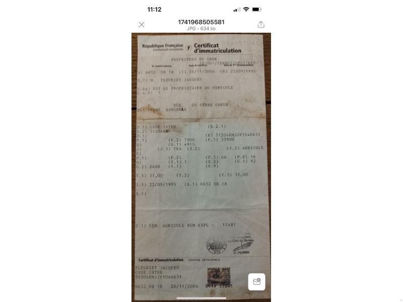 Sonstige 5120, Gebrauchtmaschine, Baujahr: 1995, Betriebsstunden / Hektar: 11717 (Bild 1) Traktor des Typs Sonstige 5120, Gebrauchtmaschine in BRAY en Val (Bild 1)