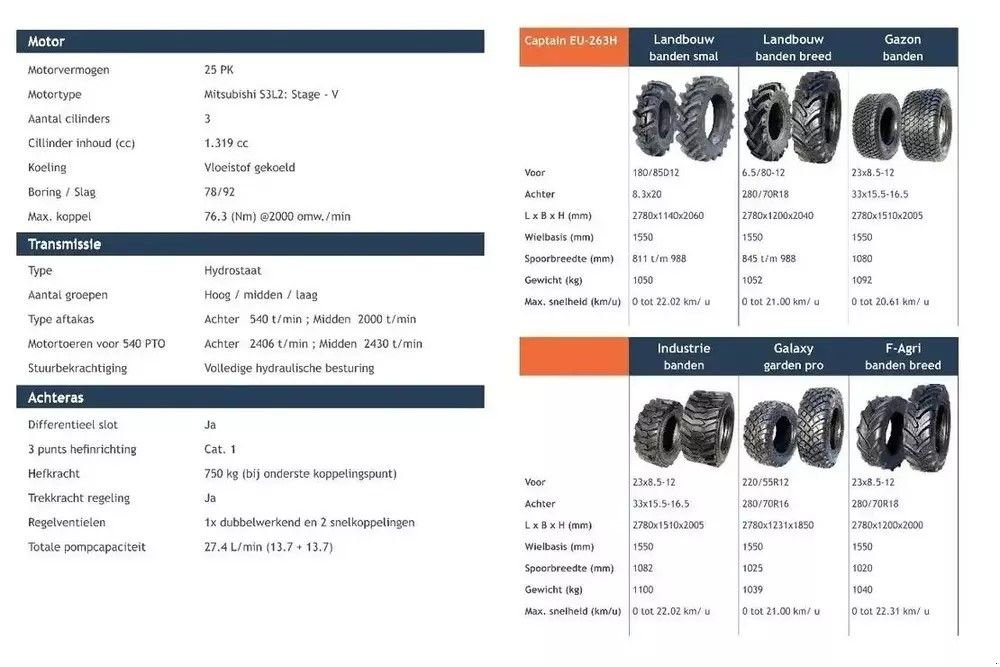 Traktor typu Sonstige Captain D263 H, Neumaschine v Nieuw-Weerdinge (Obrázek 5)