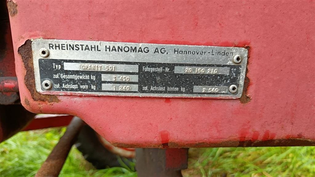 Traktor of the type Sonstige Hanomag Granit 500, Gebrauchtmaschine in Egtved (Picture 5)