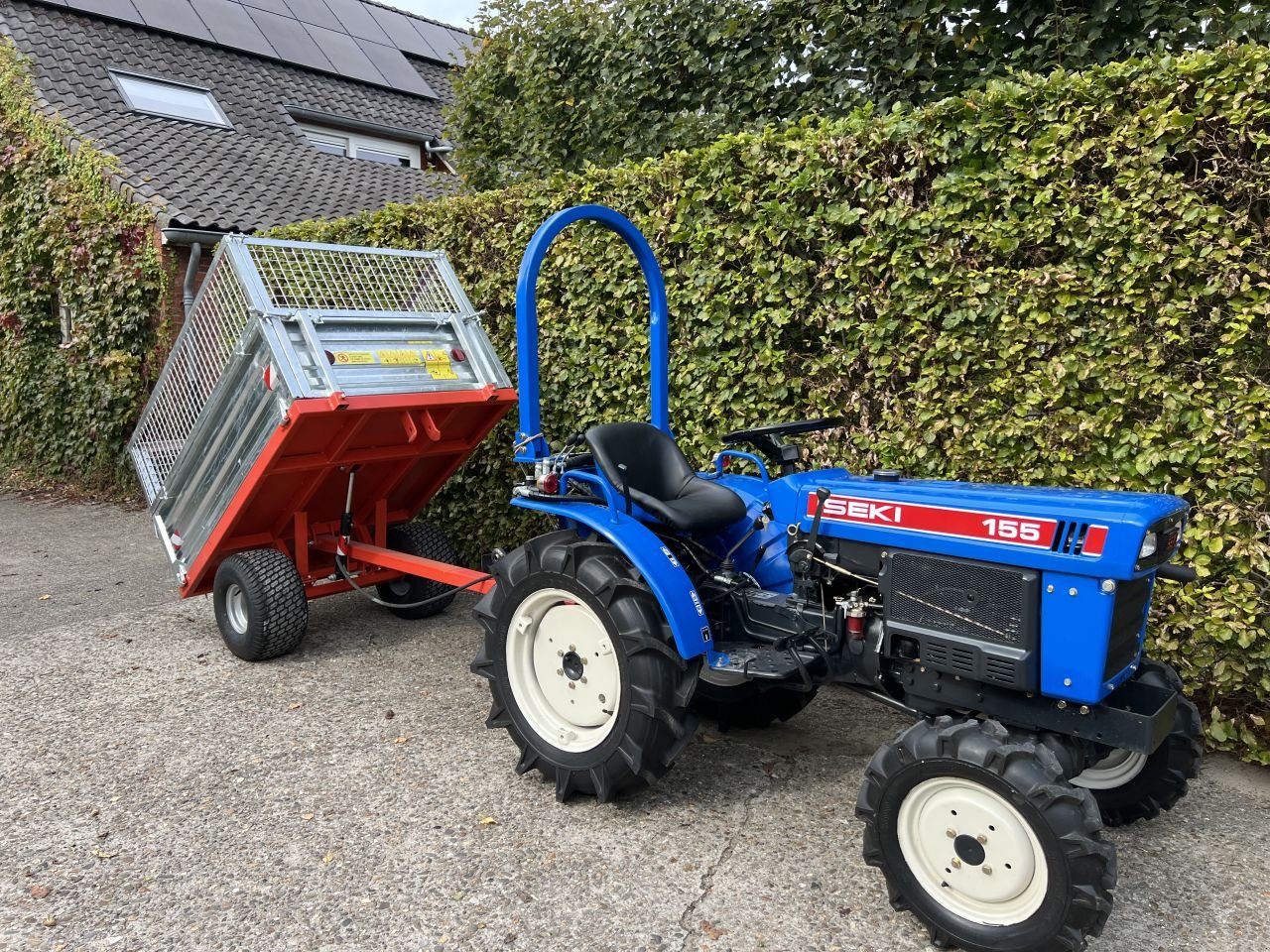 Traktor typu Sonstige ISEKI met Kiepwagen -Loofrekken TX155 4x4 16 pk Hydrauliek, Gebrauchtmaschine v Ulicoten (Obrázek 1)