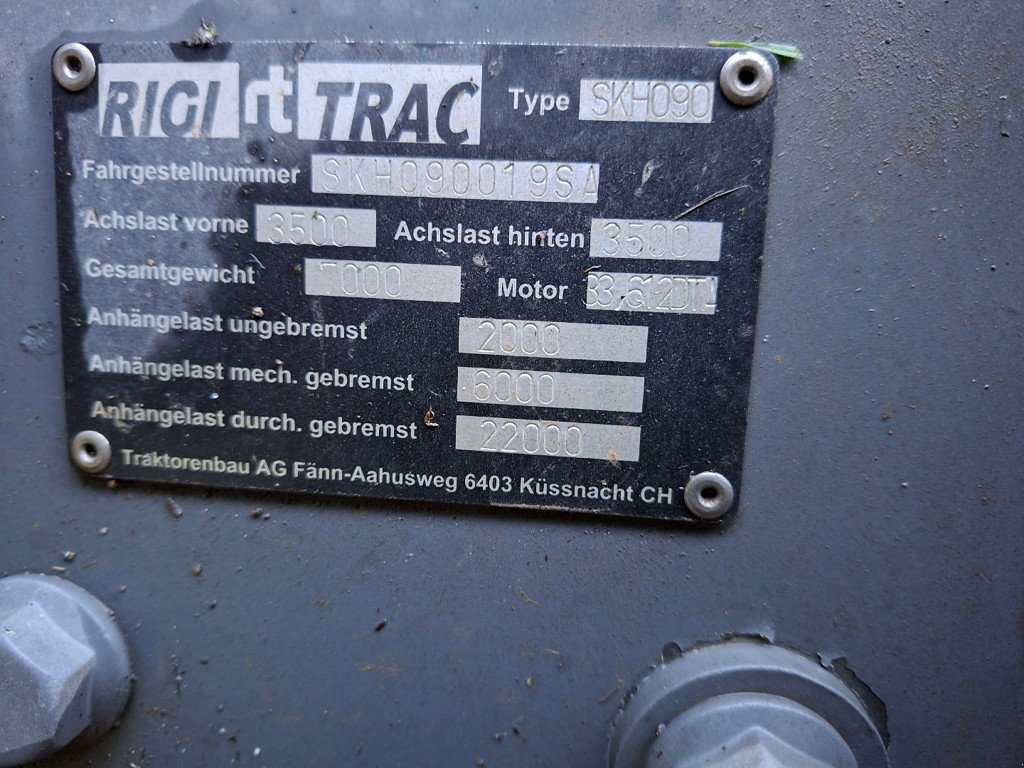 Traktor типа Sonstige SKH90 Traktor, Gebrauchtmaschine в Chur (Фотография 8)