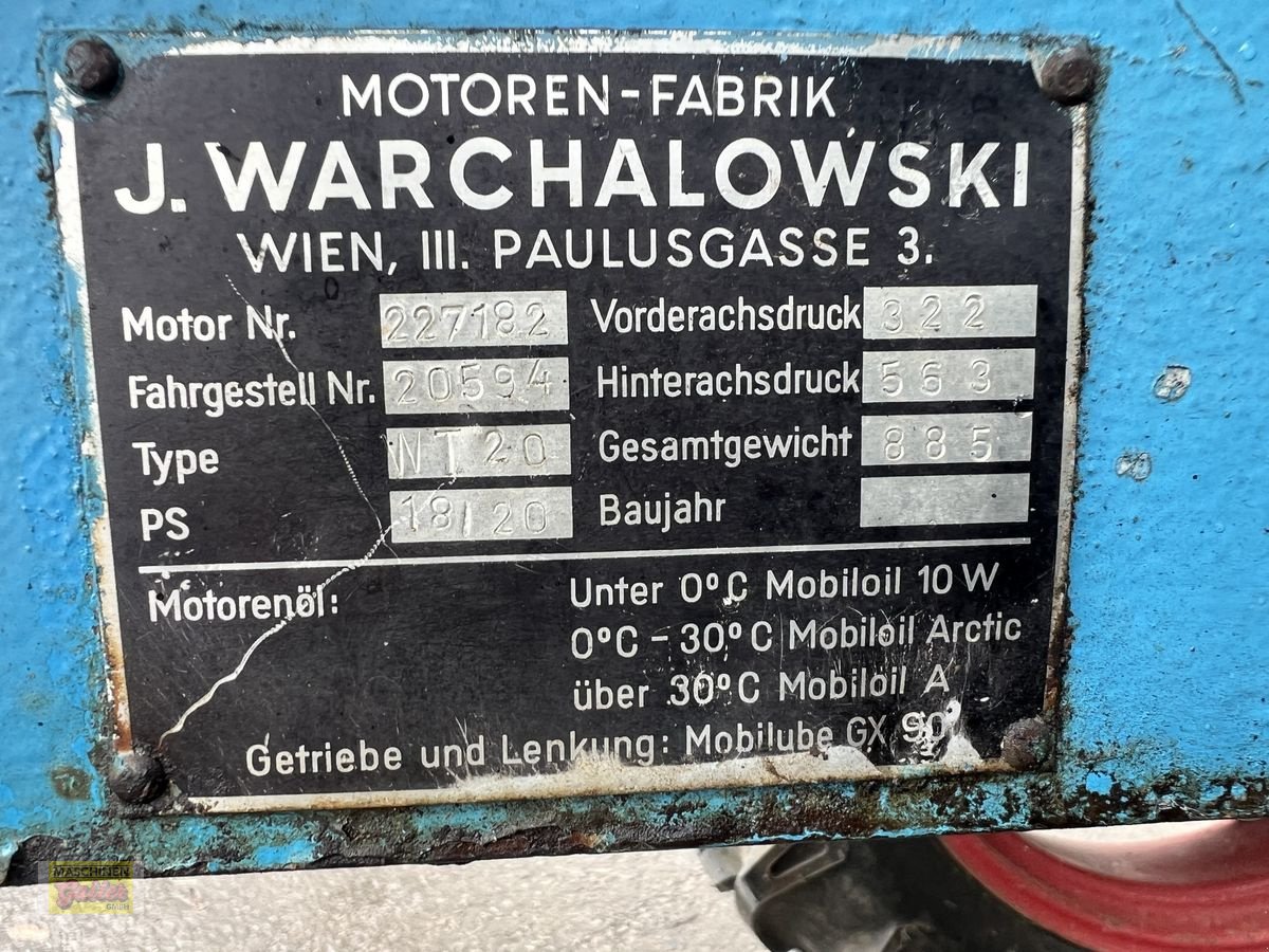 Traktor des Typs Sonstige WT 20, Gebrauchtmaschine in Kötschach (Bild 11)