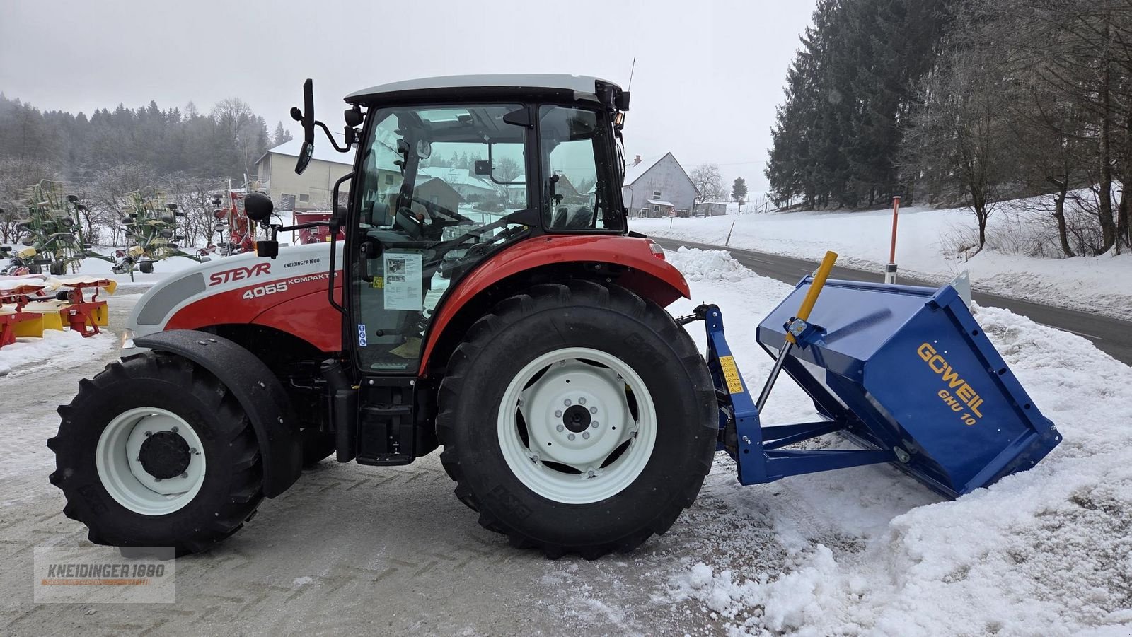Traktor del tipo Steyr 4055s Kompakt inkl. Göweil Hecklade, Gebrauchtmaschine In Altenfelden (Immagine 3)
