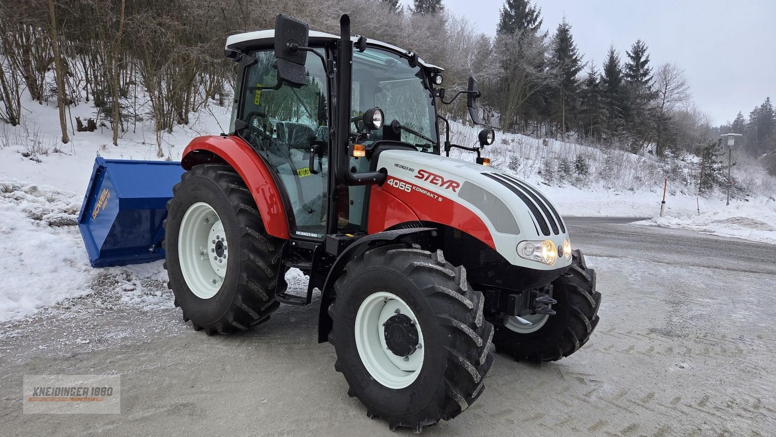 Traktor del tipo Steyr 4055s Kompakt inkl. Göweil Hecklade, Gebrauchtmaschine In Altenfelden (Immagine 1)