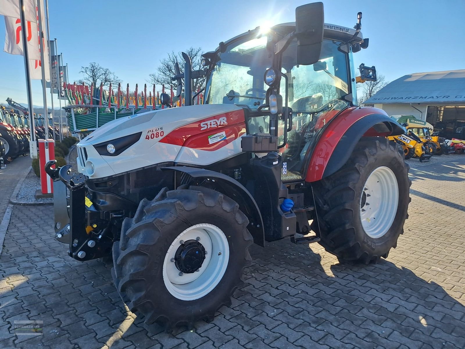 Traktor typu Steyr 4080 PLUS, Neumaschine v Gampern (Obrázek 1)