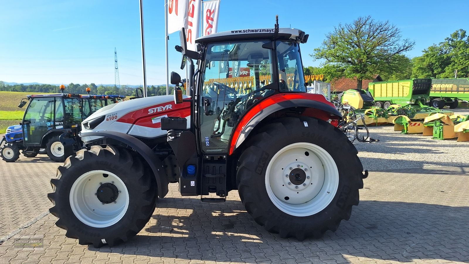 Traktor des Typs Steyr 4100 PLUS, Mietmaschine in Gampern (Bild 5)