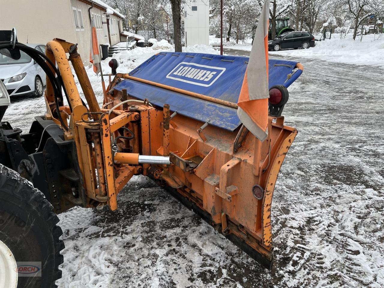 Traktor des Typs Steyr 4120 Profi mit Schneepflug und Salzstreuer, Gebrauchtmaschine in Trochtelfingen (Bild 3)