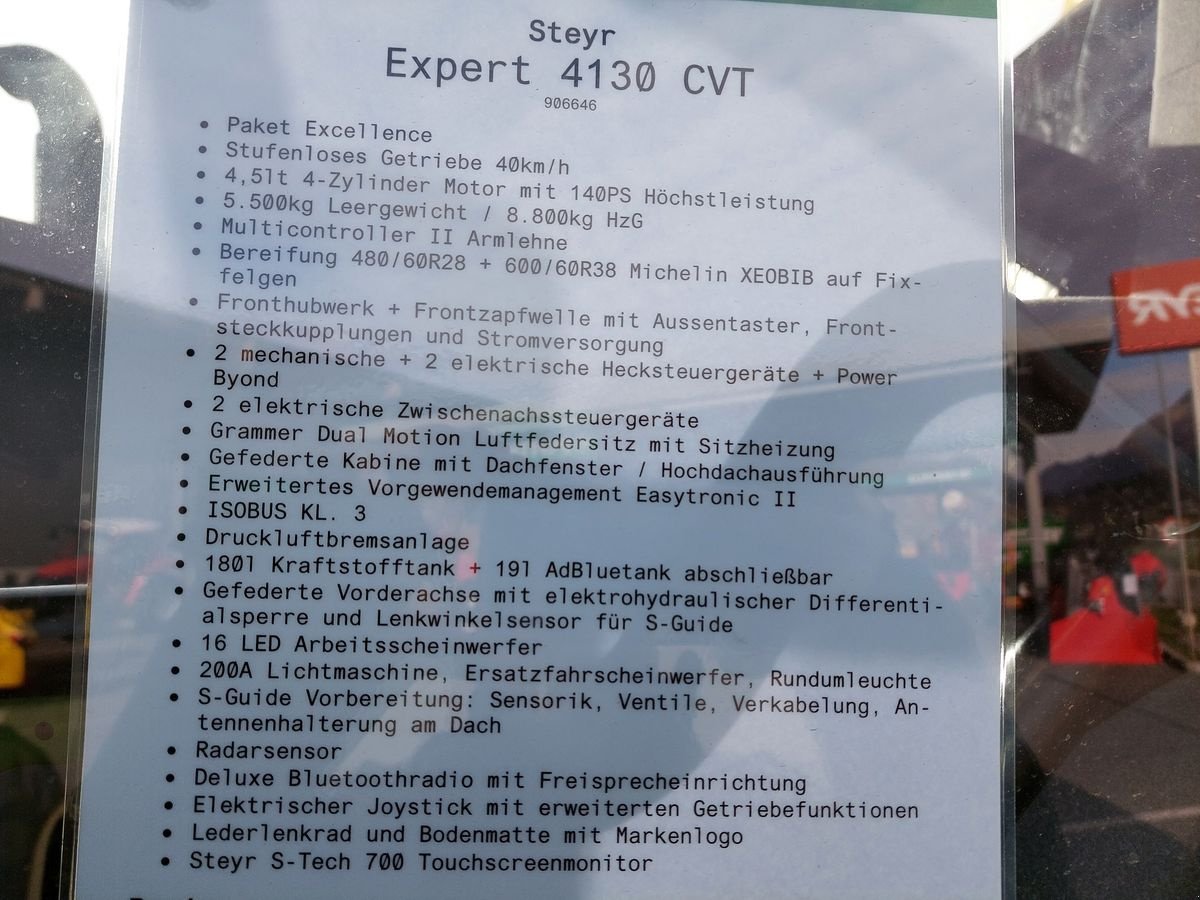 Traktor typu Steyr 4130 Expert CVT, Neumaschine v Bergheim (Obrázek 4)