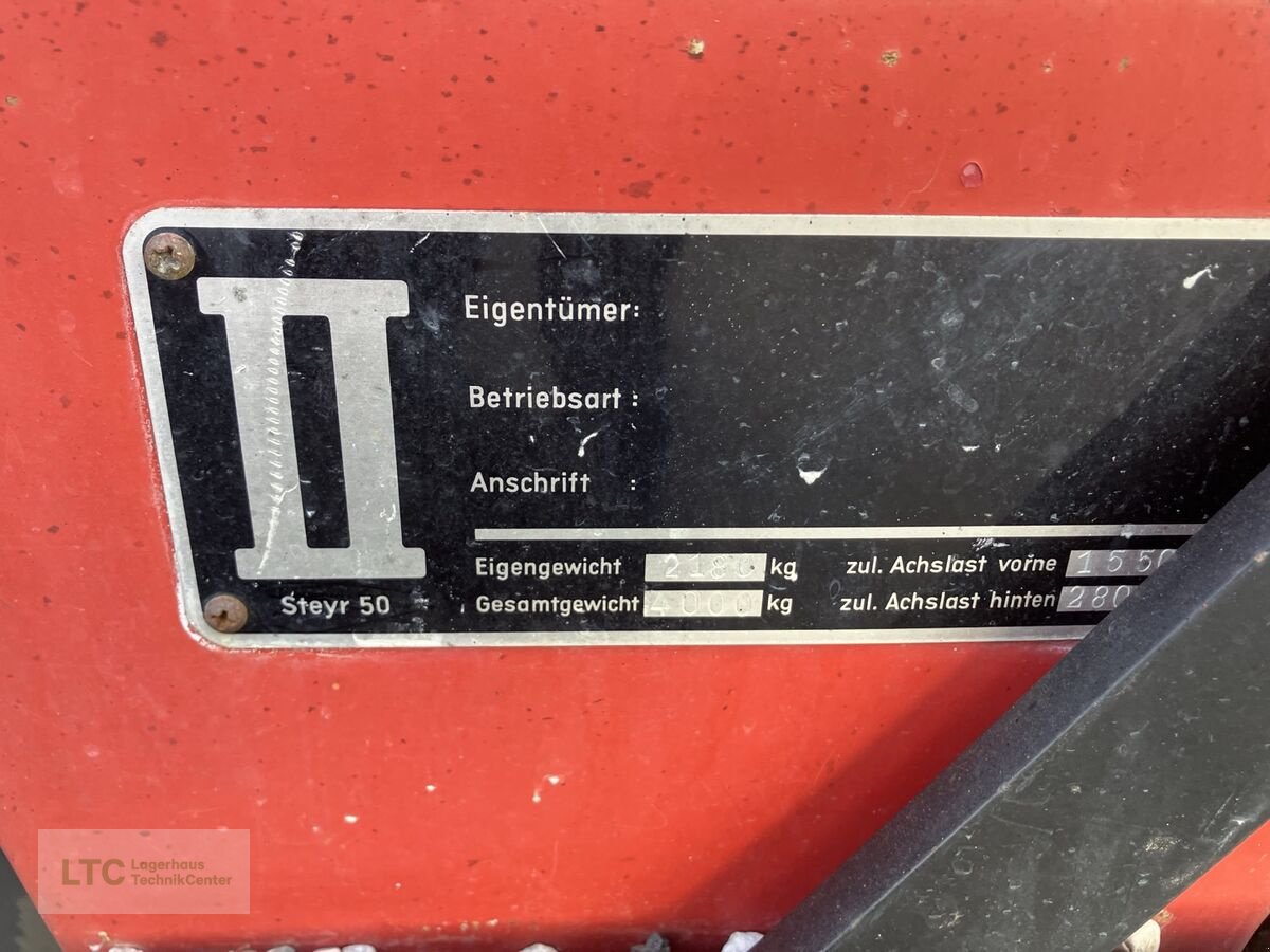 Traktor tip Steyr 50, Gebrauchtmaschine in Eggendorf (Poză 20)