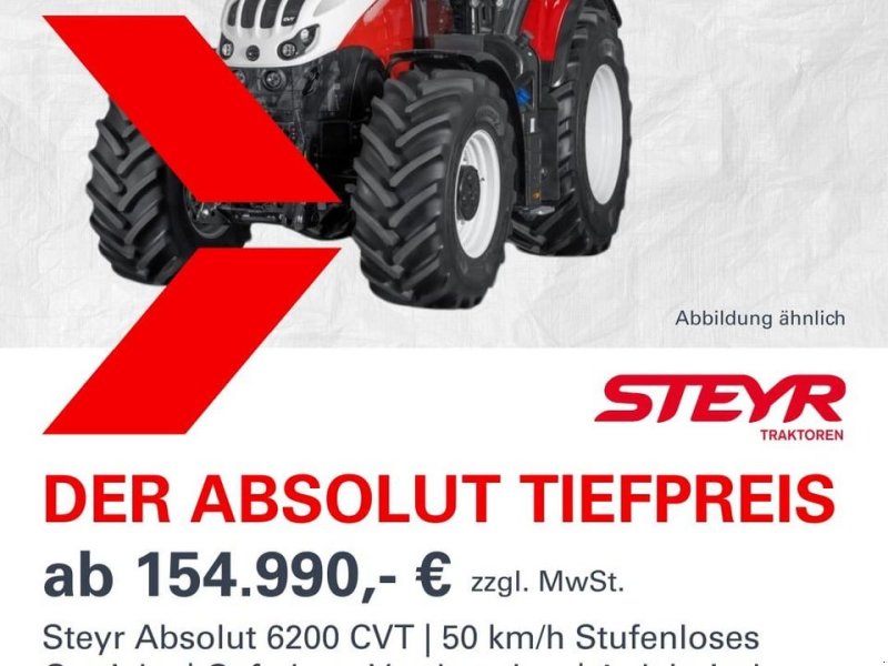 Traktor des Typs Steyr 6200 Absolut CVT, Gebrauchtmaschine in Harmannsdorf (Bild 1)
