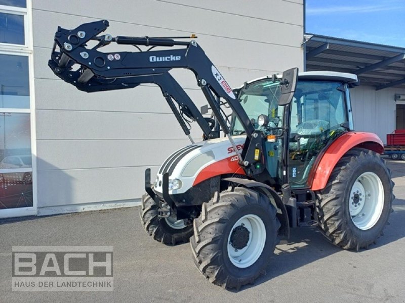 Traktor of the type Steyr KOMPAKT4075, Neumaschine in Boxberg-Seehof