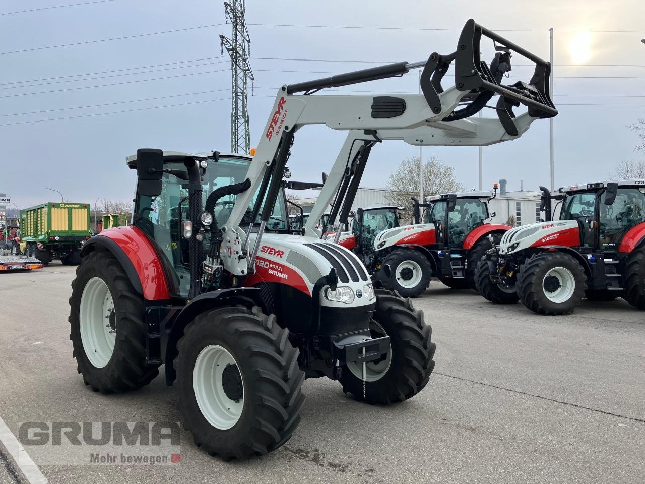 Traktor Türe ait Steyr Multi 4120, Neumaschine içinde Friedberg-Derching (resim 2)