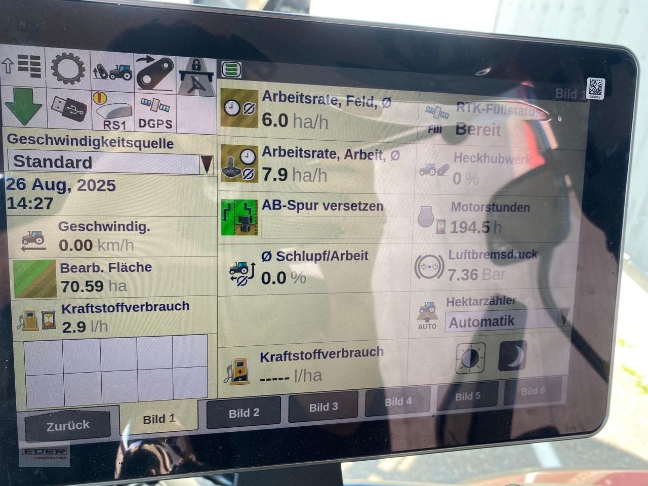 Traktor typu Steyr Profi 6150 CVT, Vorführmaschine v Tuntenhausen (Obrázek 16)