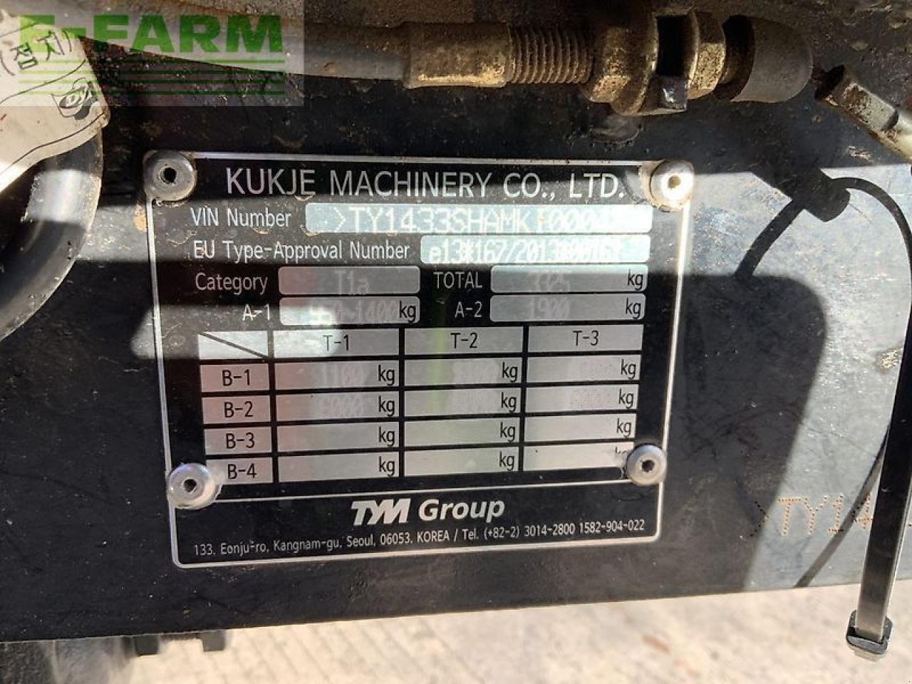 Traktor del tipo TYM t433 backhoe &amp; loader tractor (st25115), Gebrauchtmaschine en SHAFTESBURY (Imagen 20)