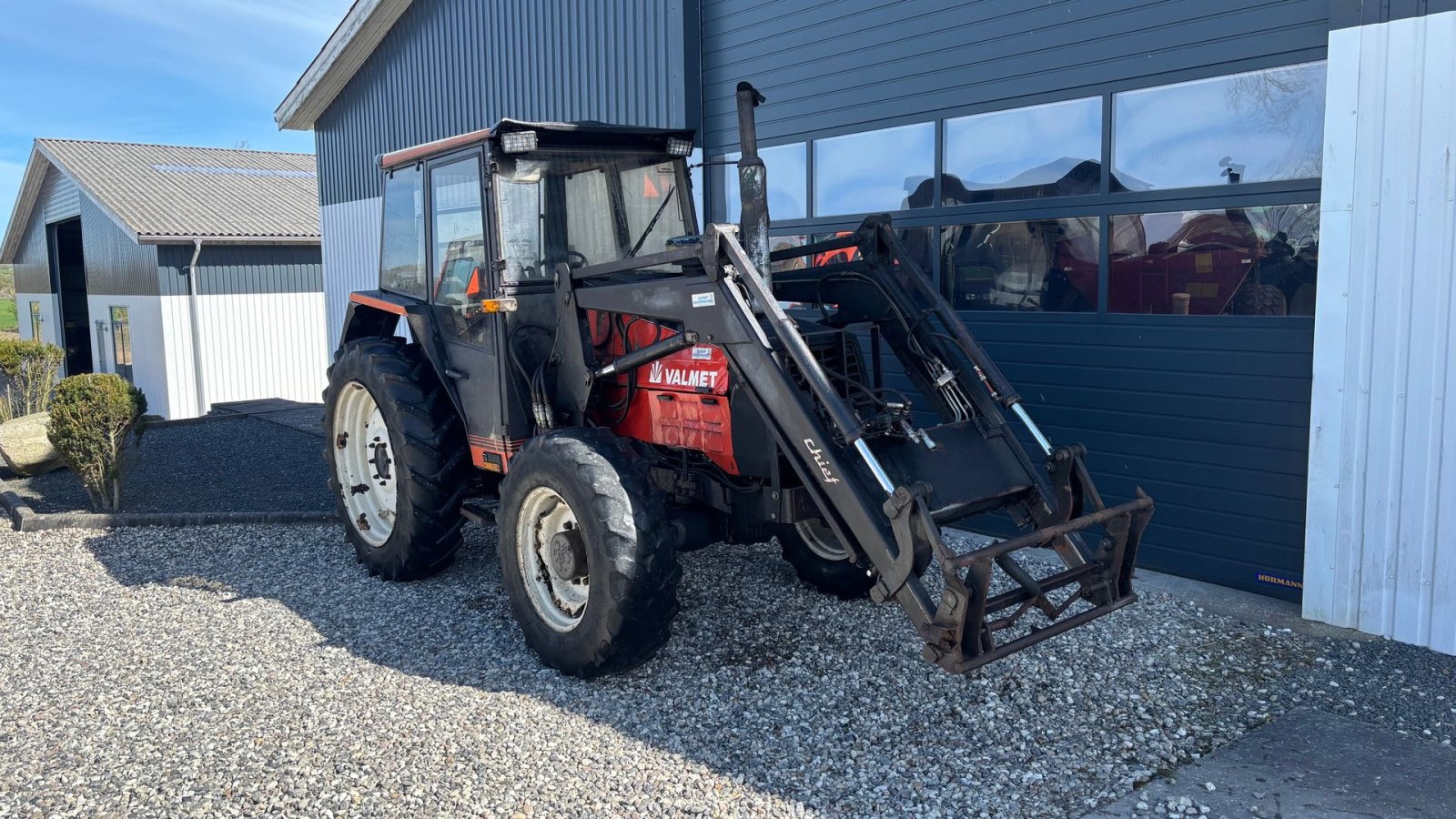 Traktor typu Valmet 505 GLTX med frontlæsser, Gebrauchtmaschine w Thorsø (Zdjęcie 4)
